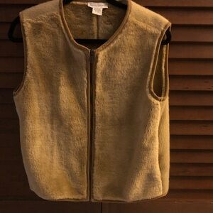 Banana Republic Beige Fleece Vest